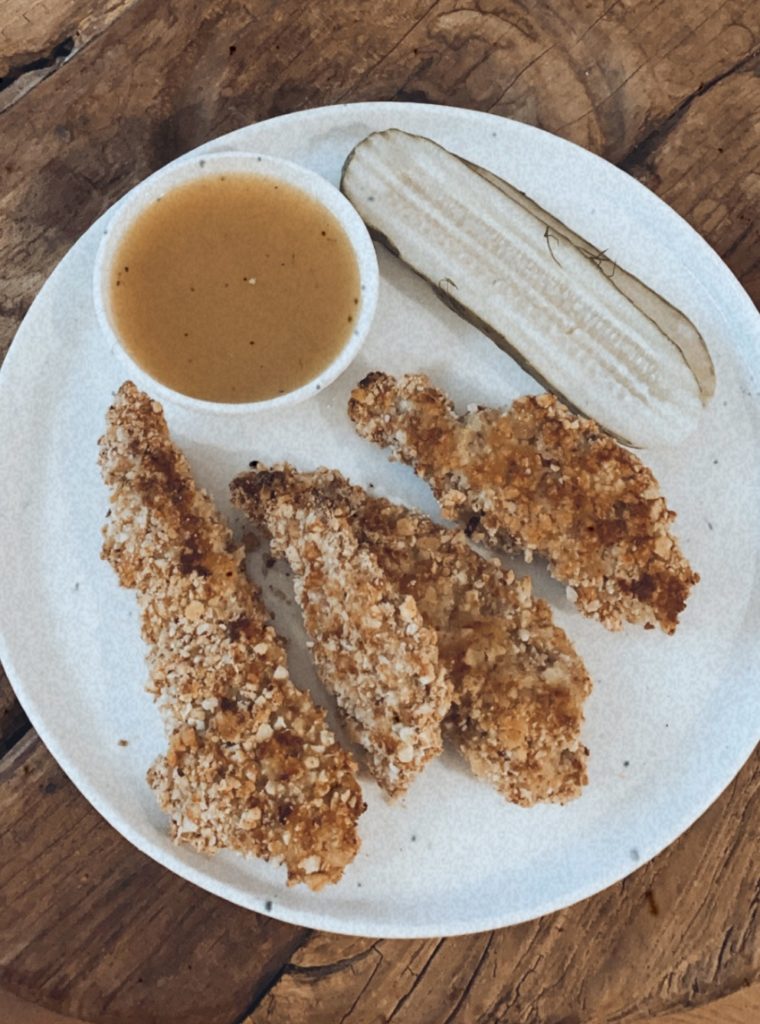 Almond and Panko Baked Chicken Tenders - The Anchored Kitchen