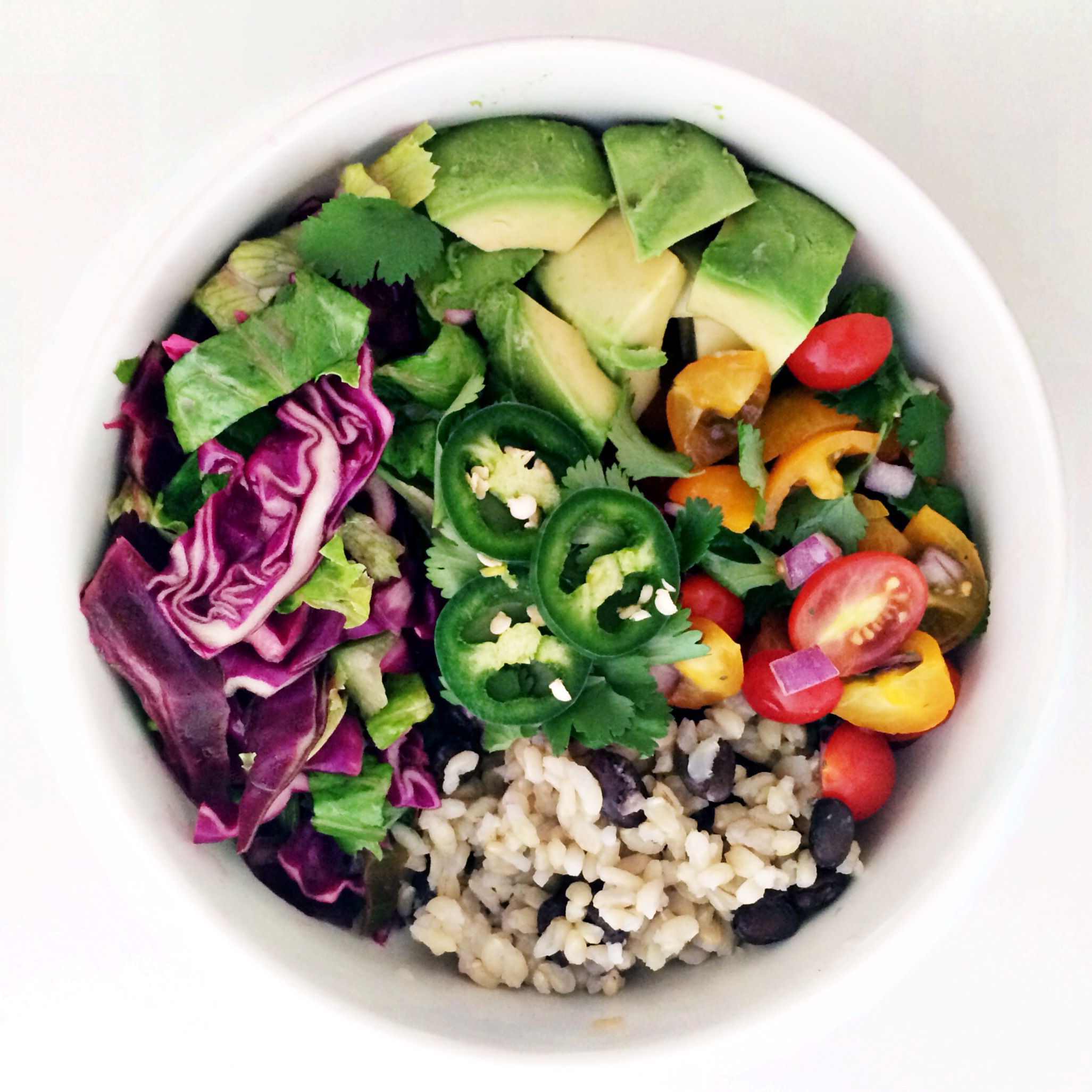 fiesta veggie bowl - Clean Food Dirty City