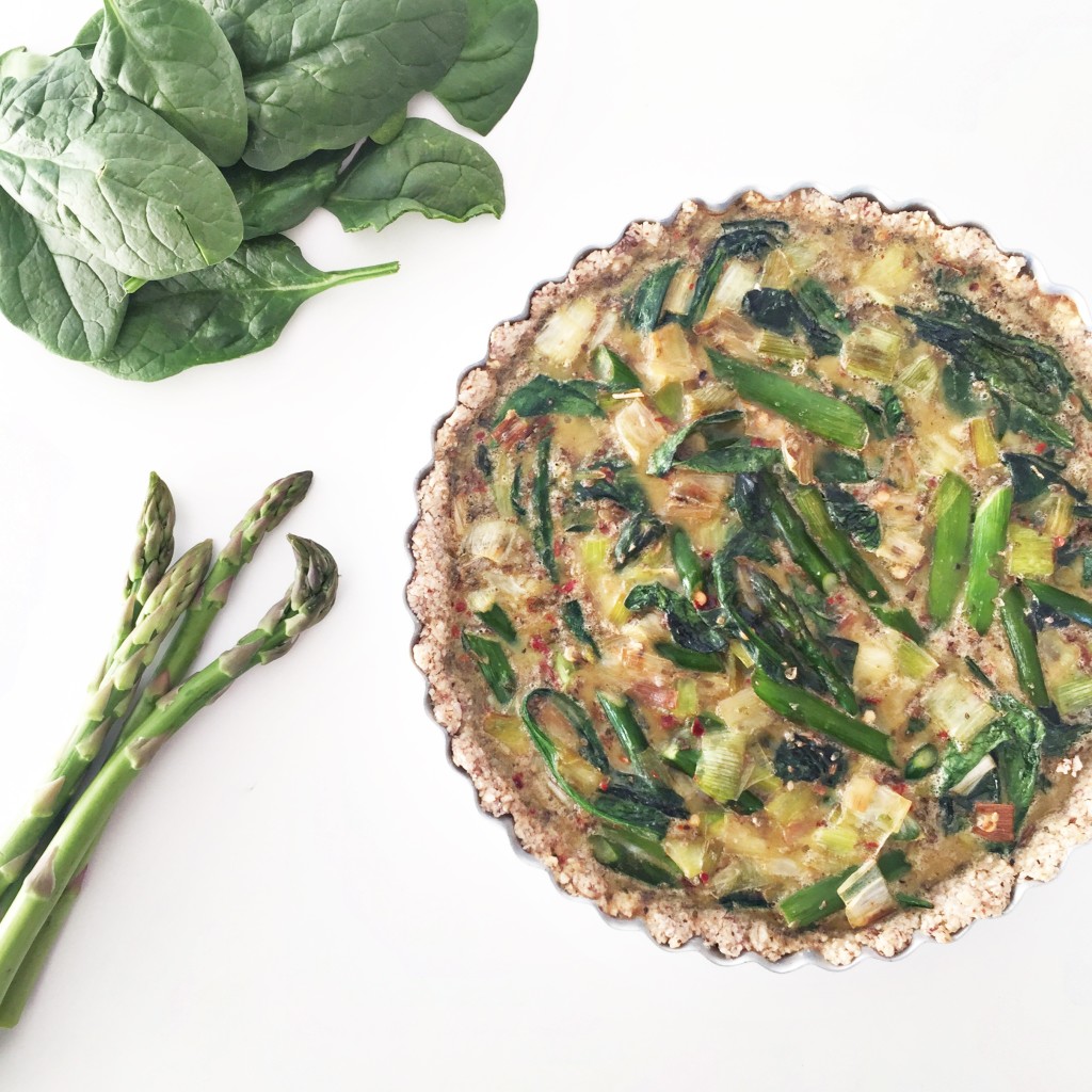spring vegetable quiche -Clean Food Dirty City