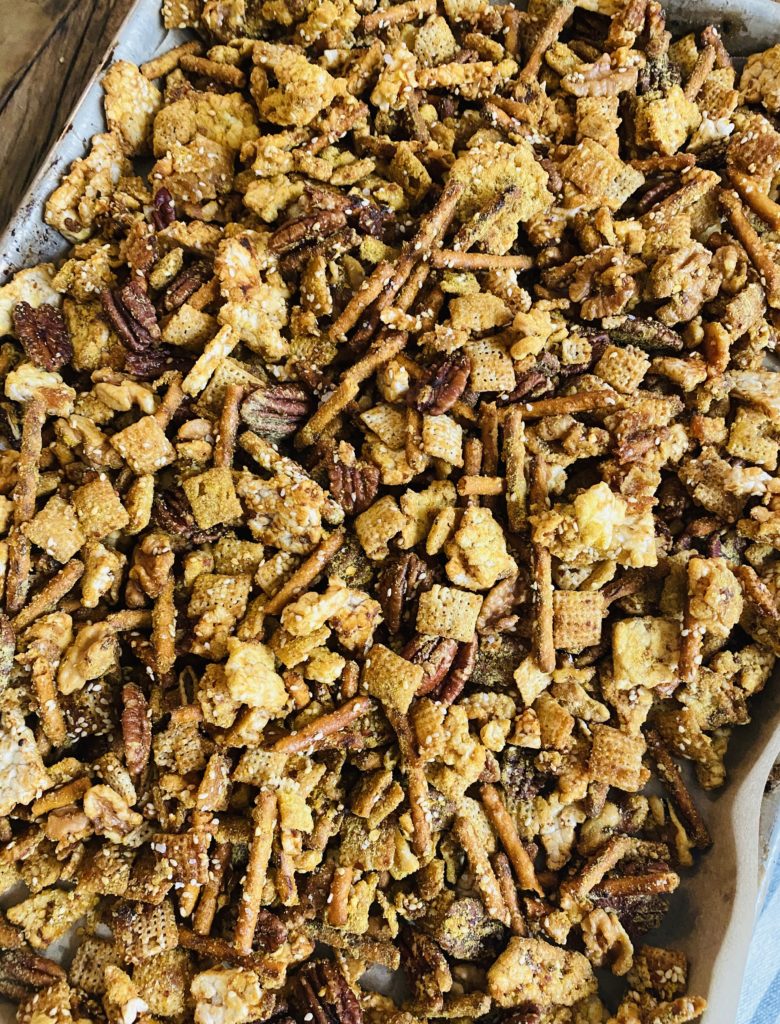 sweet salty party mix (aka gf homemade chex mix)
